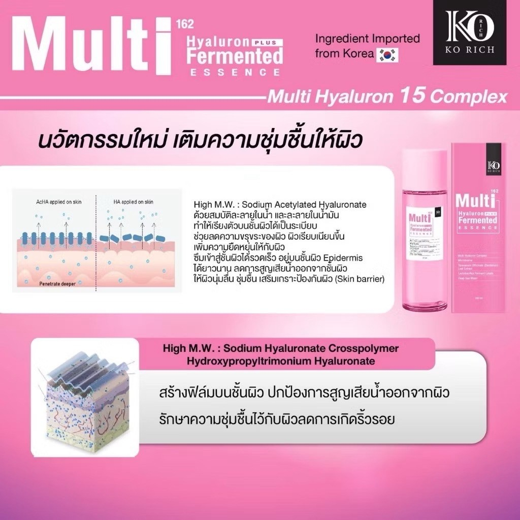 น้ำตบ Multi 162  Essence Ko Rich - ภาพย่อย 2