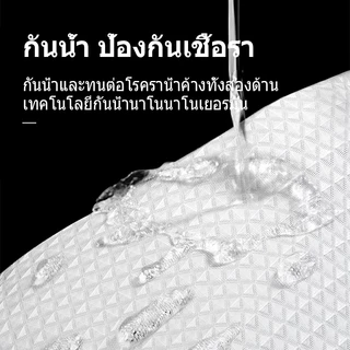 ม่านอาบน้ำแบบวาฟเฟิล ม่านห้องน้ำ น้ำหนัก 180 กรัม ม่านอาบน้ำผ้าชนิดหนา กันน้ำ กันเชื้อรา 180×180cm