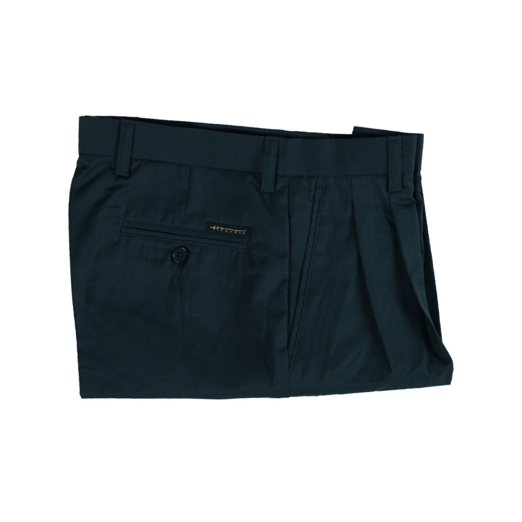 Hazard กางเกงทำงานขายาวมีจีบ  ผ้า WOOL สีเทา