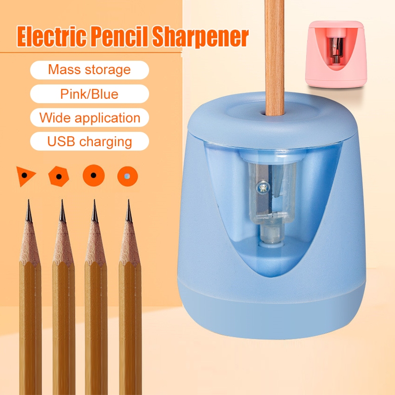กบเหลาดินสอไฟฟ้า กบเหลาดินสออัตโนมัติ เครื่องเหลาดินสออัตโนมัติ ชาร์จ USB