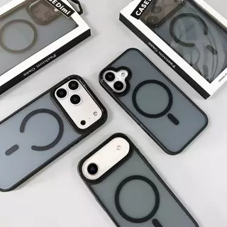 เคสหลังด้าน ชาร์จได้ ขอบสี กันกระเเทก for iphone 17 pro max 17pro 17promax 17air for iphone17