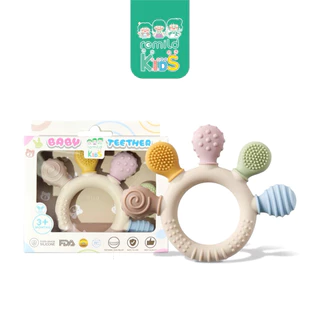 ใหม่ Remild baby teether ยางกัดสำหรับทารก Silicone foodgrade ช่วยลดอาการคัดเหงือก ปลอดภัยจากสารเคมี ปุ่มกระตุ้นพัฒนาการ