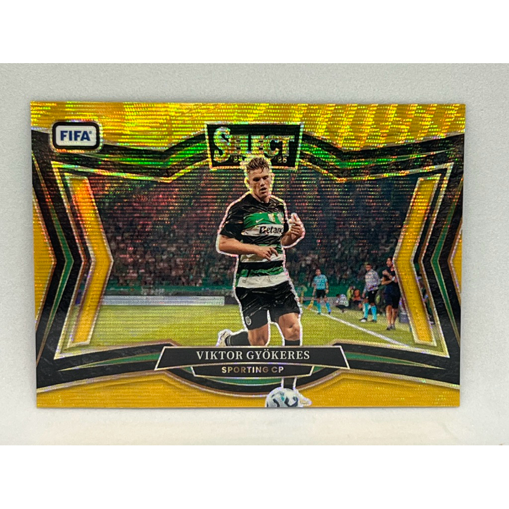 การ์ดฟุตบอล Panini 2024 - 2025 Select Fifa Viktor Gyokeres Gold Wave /10