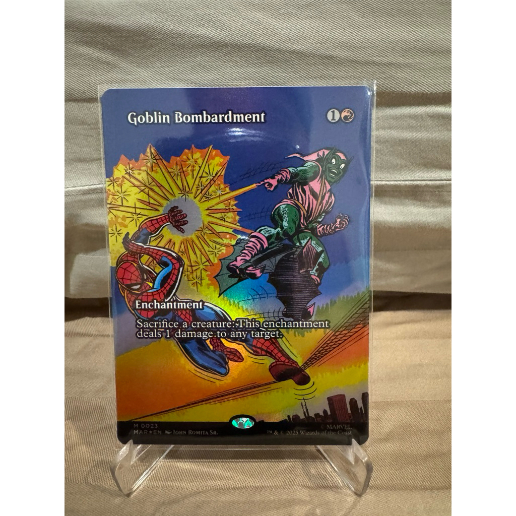 MTG Marvel Eternal-Legal Foil: Goblin Bombardment