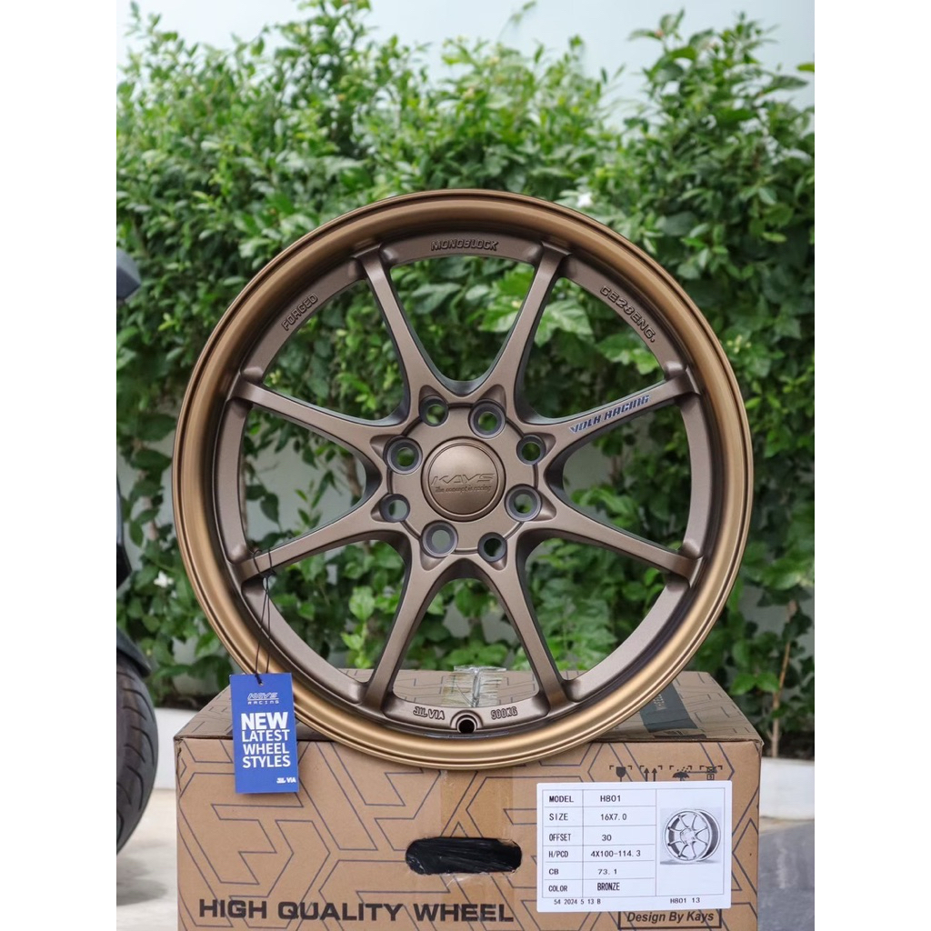 CE28 ขอบ16 กว้าง7 ออฟ30 4รู100-114 แบรนด์KAYS