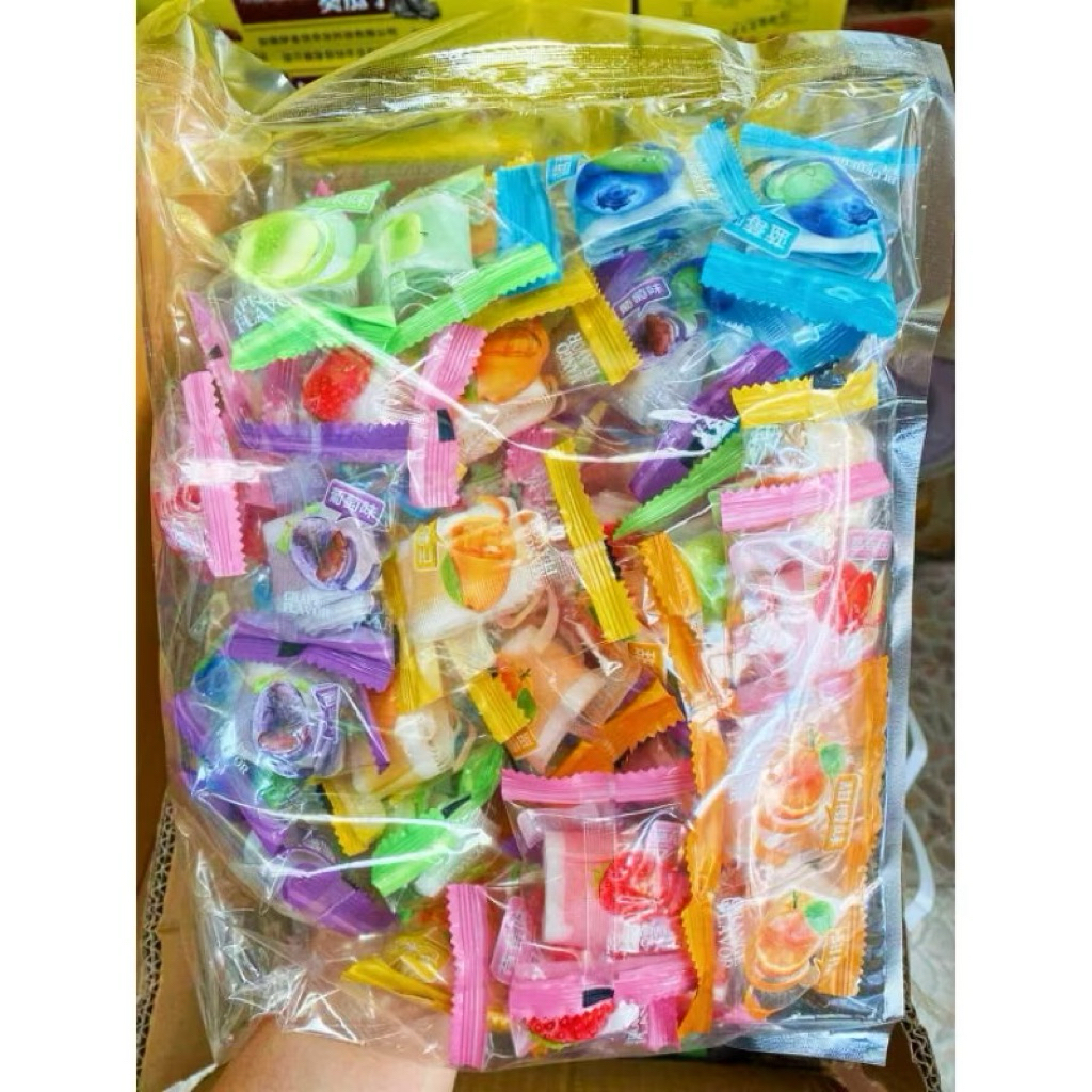 เยลลี่โรล สายรุ้งคละสี 1 กิโลกรัม