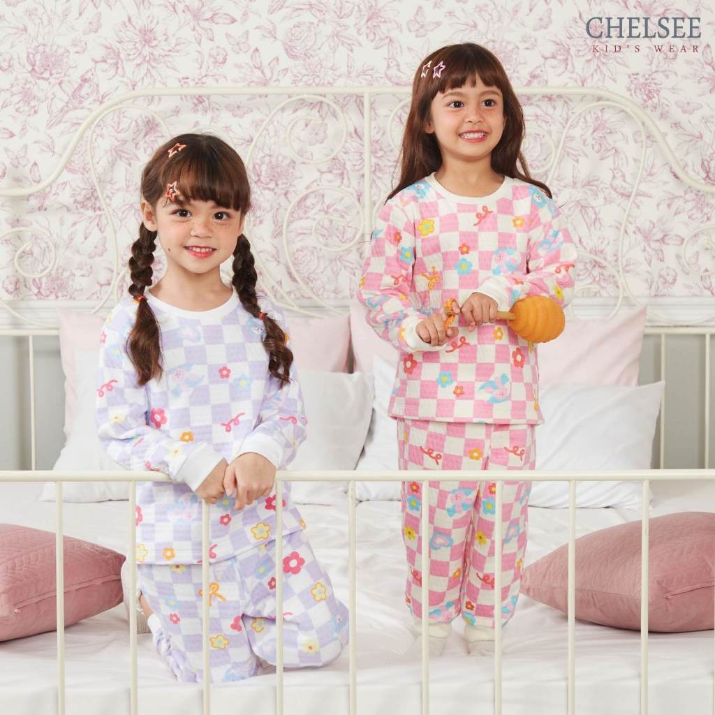 Chelsee بيجاما أطفال Therma Soft بنقش دب وأرنب — صورة 5