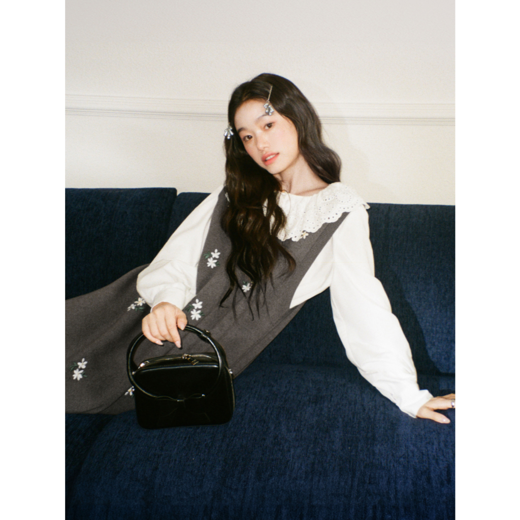 [Preorder] KUOSE : Floral Embroidery Dress