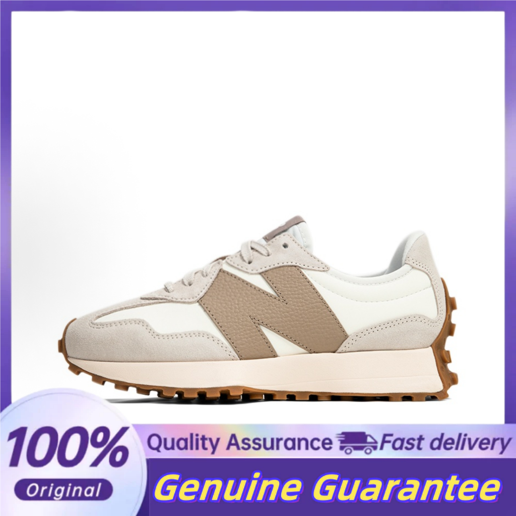NB 327 รองเท้าวิ่งแบบไม่มีส้น สูง สีเทาขาว สำหรับผู้ชายและผู้หญิง U327LZ
