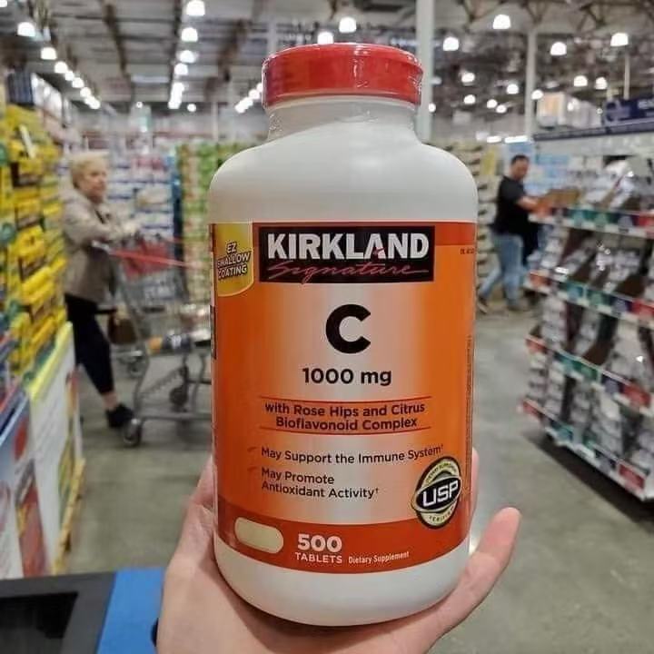 Kirkland VitaminC 1000 mg 500 Tablets วิตามินซี เคิร์กแลนด์ 1000mg Vitamin C Kirkland vc
