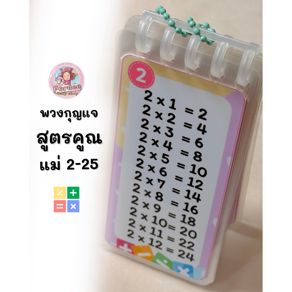 🧮สูตรคูณ สำหรับเด็ก พกง่าย สไตล์น่ารัก🥰