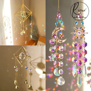 โมบายคริสตัล Crystal Wind Chimes กระดิ่งลม ระฆังมงคล เสริมฮวงจุ้ย โมบายแขวนตกแต่งบ้าน