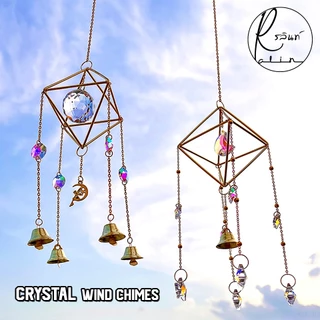 โมบายคริสตัล Crystal Wind Chimes กระดิ่งลม ระฆังมงคล เสริมฮวงจุ้ย โมบายแขวนตกแต่งบ้าน
