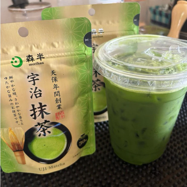 มัทฉะ Morihan Uji Matcha (เกรดพิธีการ 30g ซองเขียวอ่อน) แท้ จากญี่ปุ่น