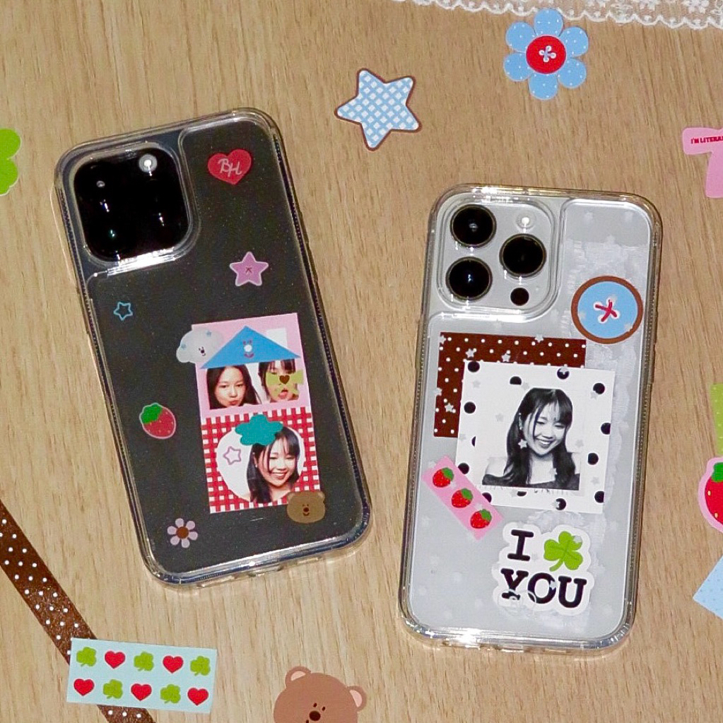 Bringhome transparent case เคสใส ประกบ 2 ชั้นใส่รูปได้ ไม่มีแม่เหล็ก