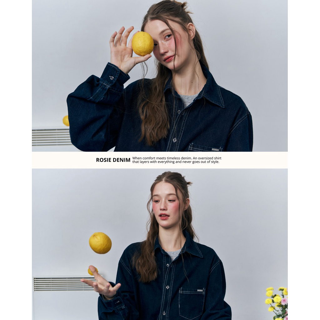MALISTA - Rosie denim เสื้อเชิ้ตยีนส์