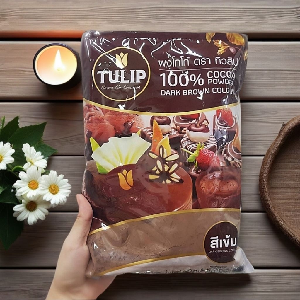 ผงโกโก้ทิวลิปสีเข้ม440กรัม