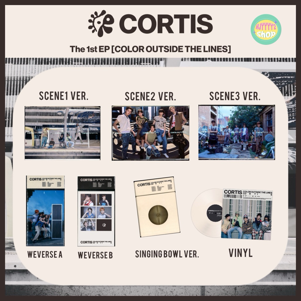 (พร้อมส่งในไทย) อัลบั้ม Cortis The 1st EP 'COLOR OUTSIDE บั้มเต็ม ไม่แกะซีล