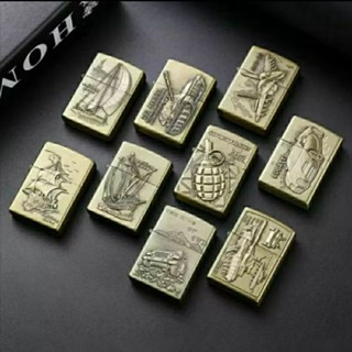 ไฟแช็คน้ำมัน งานปั๊มนูน ไฟแช็คโบราณ ย้อนยุค มี 70แบบ ให้เลือ…