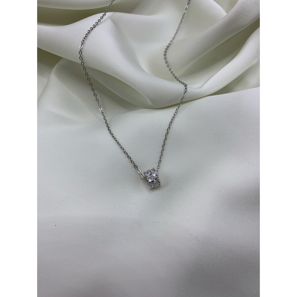 สร้อยคอ จี้เพชร shine up diamond - Wannabprettygurl