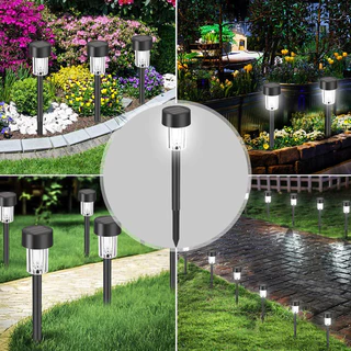ไฟสนามโซล่าเซลล์ 10 LED ไฟโซล่าเซลล์ปักสนาม Solar Light ไฟปักสนาม ไฟปักสนามหญ้า ไฟสนาม ไฟสวนโซล่าเซลล์ ไฟตกแต่งสวน