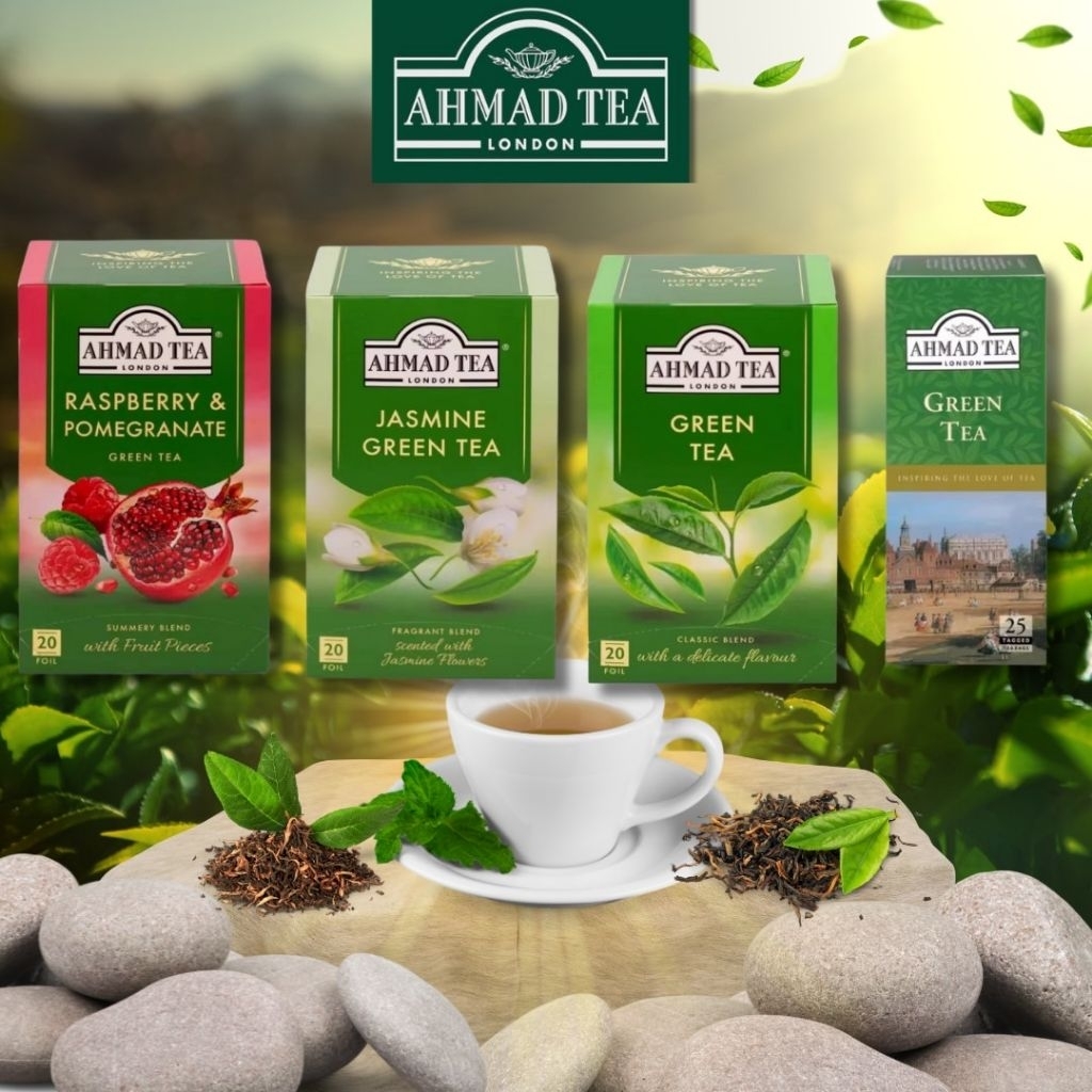 ชา ahmad (green tea)ชาเขียวจากอังกฤษแท้ 1กล่องมี20-25ซอง