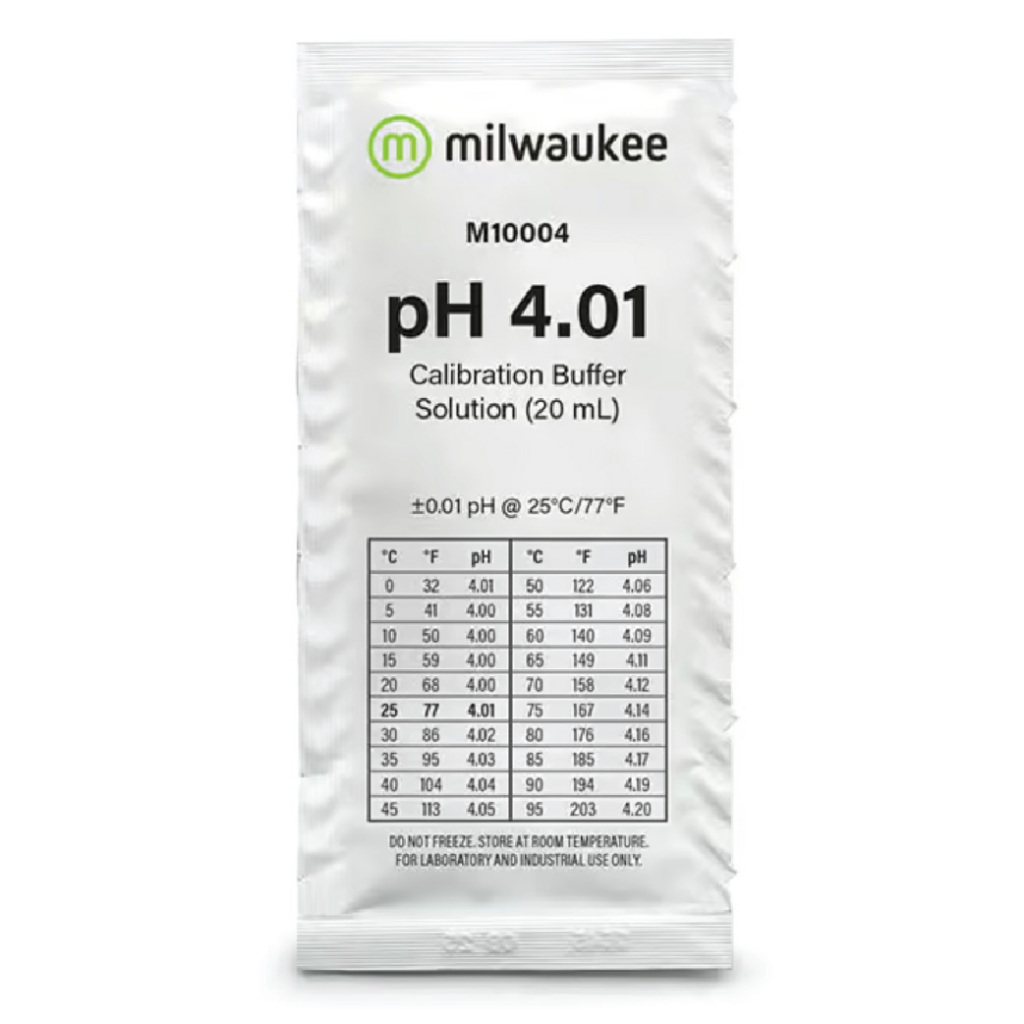 pH 4.01 Calibration Buffer Solution 20ml – Milwaukee