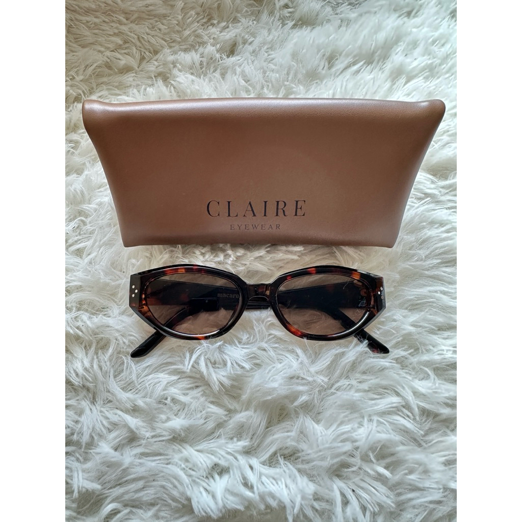 CLAIRE EYEWEAR - แว่นตากันแดดรุ่น MACARONS สี MUFFIN - แท้ 💯(NEW!)