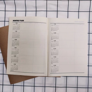 สมุดแพลนเนอร์ 2026 รายเดือน monthly planner2026 ขนาด A5 จำนวน 44 หน้า