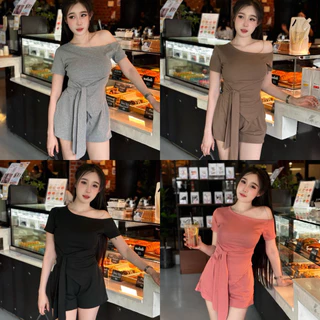 ชุดเซ็ทโชว์ไหล่มัดหน้าคู่ขาสั้น (มน2)