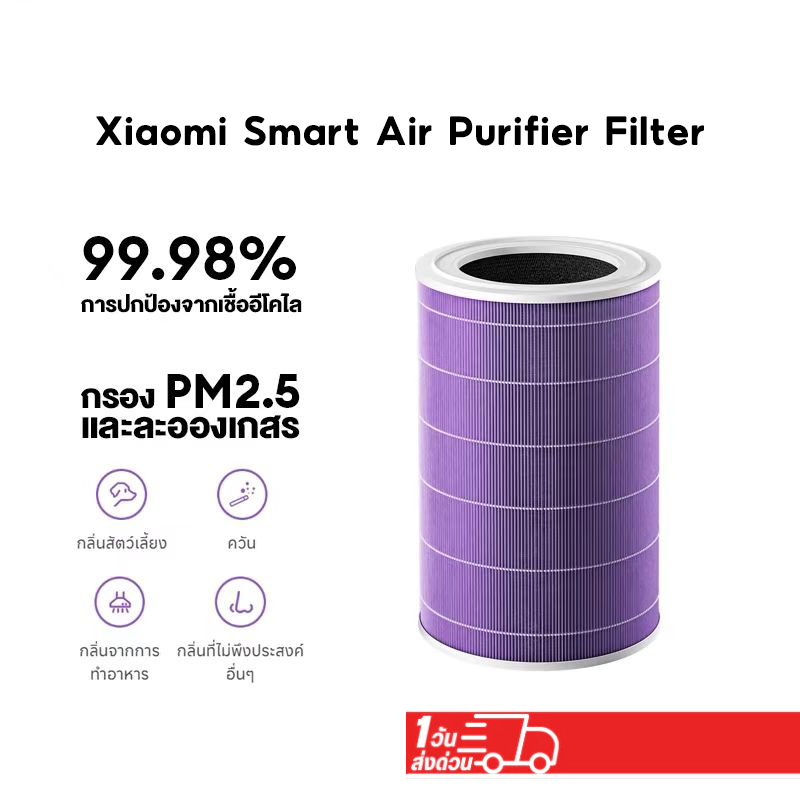 (มี RFID) 2S,2H,2C,3C,3H, Pro,4Lite,4Pro ,4 ไส้กรองอากาศ Xiaomi กรองฝุ่น PM2.5 ได้ 99.98% และสารพิษอย่างมีประสิทธิภาพ - รูปที่ 5