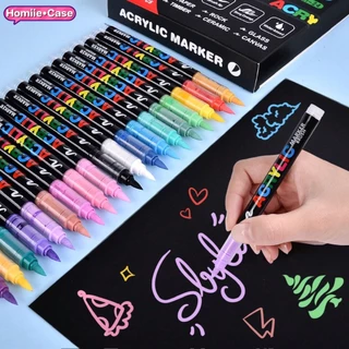 (พร้อมส่ง🇹🇭) ปากกาอะคริลิค แบบแยกแท่ง หัวพู่กัน GuangNa GN.8101 BRUSH Acrylic Marker แท่งเดี่ยว เฉดสีเยอะ