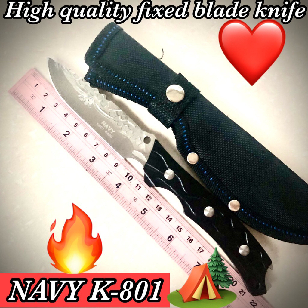 High quality fixed blade knife K-801 for collection and use camping 🏕️