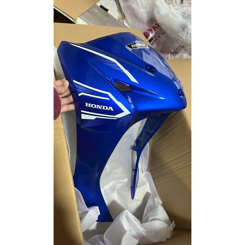 บังลม ฝาครอบด้านหน้า wave110i ปี2025 สีน้ำเงิน อะไหล่แท้ 64200-K2J-TZOZE