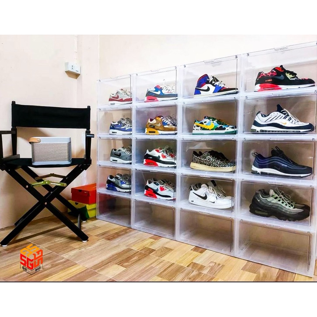 Shoes box กล่องรองเท้าฝาข้าง (V.1 ฝาแม่เหล็ก) Set 6 Box