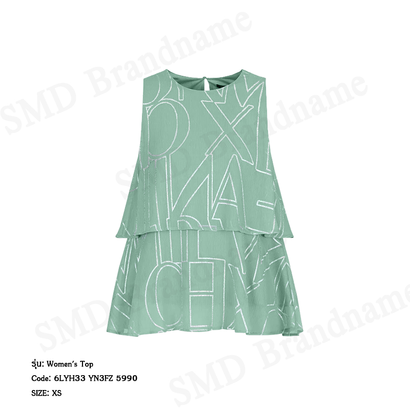 Armani Exchange เสื้อกล้ามแขนกุดผู้หญิง รุ่น A/X Women's Top Code: 6LYH33 YN3FZ 5990