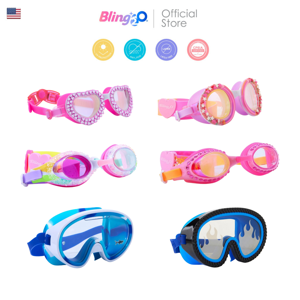 [สินค้า Clearance] BLING2O แว่นตาดำน้ำเด็ก แว่นตาดำน้ำเด็ก MASK kids’ sporting ป้องกันฝ้าเเละ UV