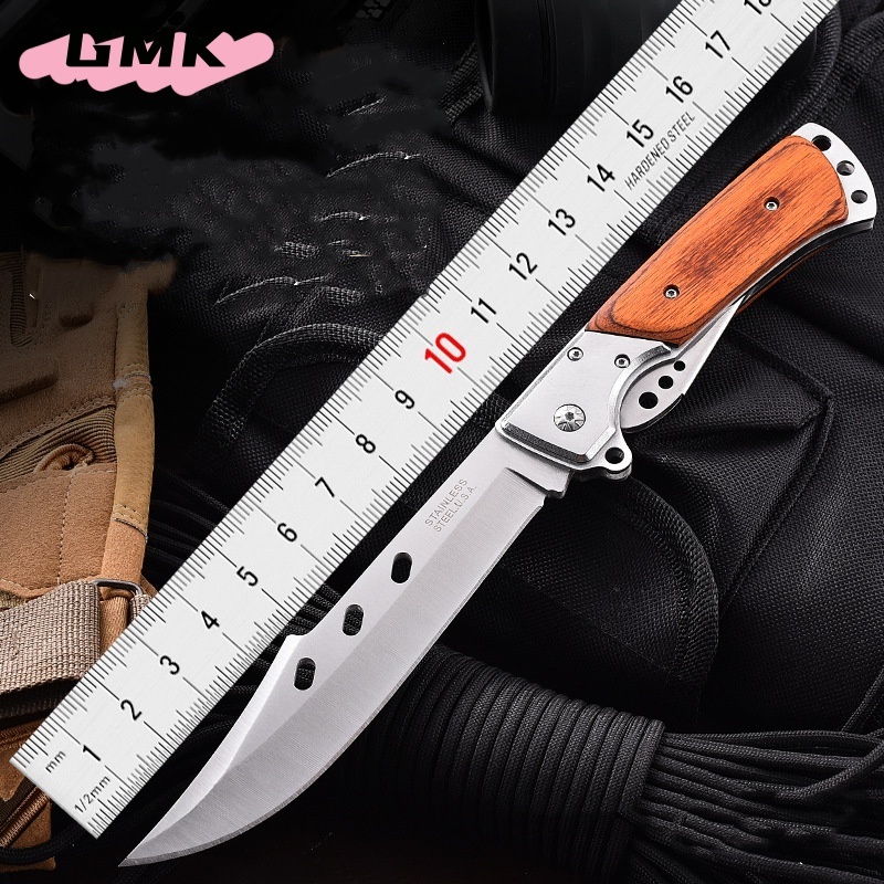 มีดพับพกพาสวย มีดพกพา มีดเดินป่า  มีดล่าสัตว์ แบบใหม่ มีดพับหางแฉก Swiss Army Knife Hunting Knife กีฬากลางแจ้ง G3338