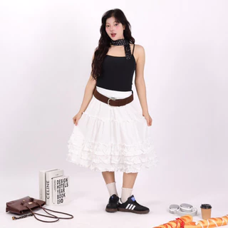Marchroom.bkk - Cloudy skirt (white) สินค้าพรีออเดอร์