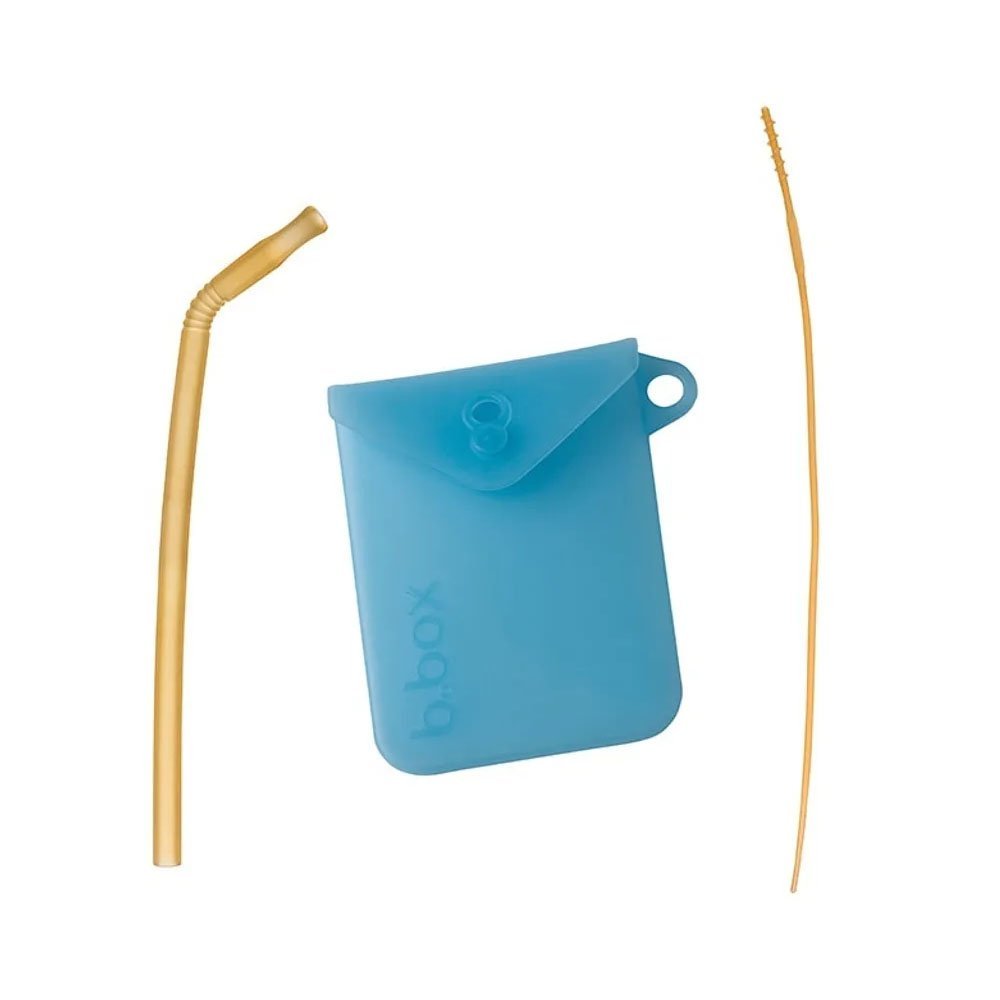 BBOX หลอดซิลิโคนพกพาพร้อมแปรงล้างหลอด Silicone Straw Travel