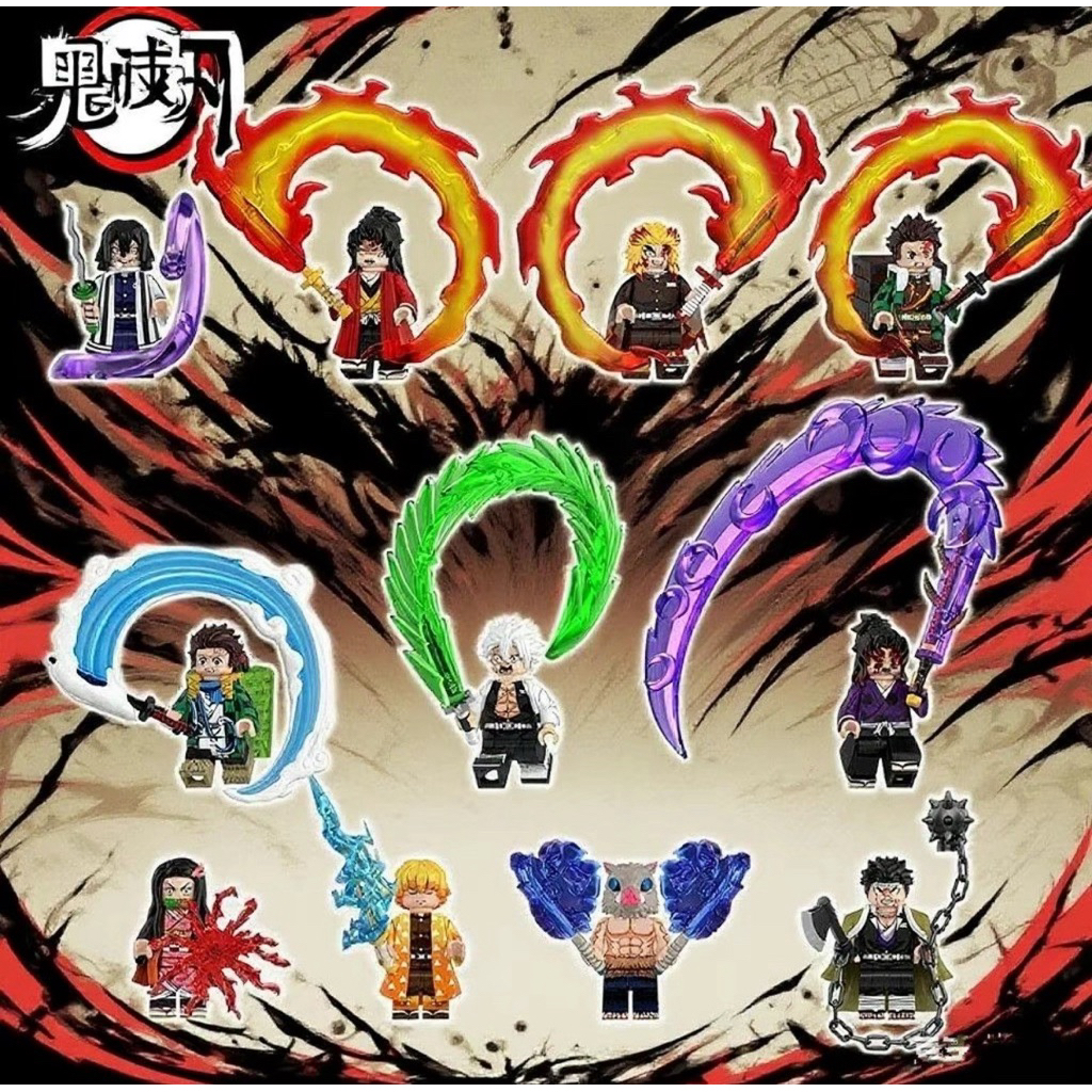 พร้อมส่งในไทย 🚚 ตัวต่อมินิฟิกเกอร์ WM 6218 Demon Slayer : Yaiba Kimetsu no Yaiba