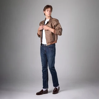 กางเกงยีนส์ผู้ชาย ทรงกระบอกเล็ก Jack Russel Klassik J-1135 Slim Fit Deep Blue
