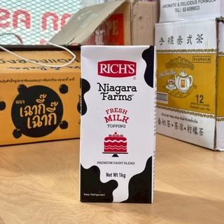 วิปปิ้งครีมริชส์ ไนแองการา ฟาร์ม เฟรช มิลค์ ทอปปิ้ง 1kg Rich's Niagara Farms Fresh Milk Topping (เฉพาะส่งทันที)