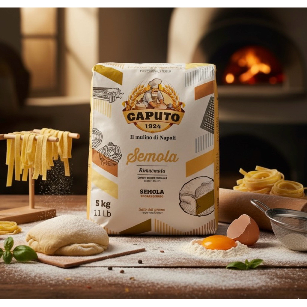 แป้งเซโมลิน่า CAPUTO SEMOLA RIMACINATA - 5KG *ออกใบกำกับภาษีได้*