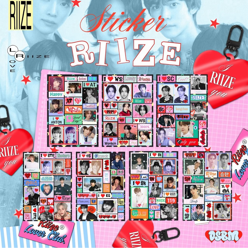 ❤️พร้อมส่ง!! 📞 Sticker Riize!! A6 🧸