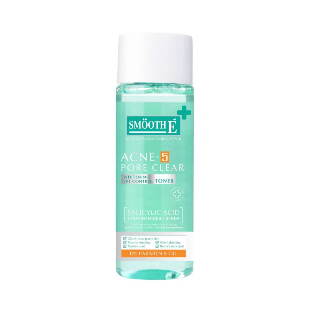 Smooth E Acne Clear Whitening Toner 150 มล.