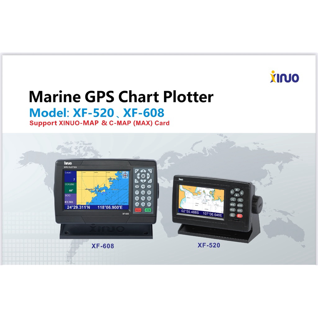 GPS เรือ xinuo FX-520  GPSติดเรือพร้อมแผนที่ หน้อจอ 5“