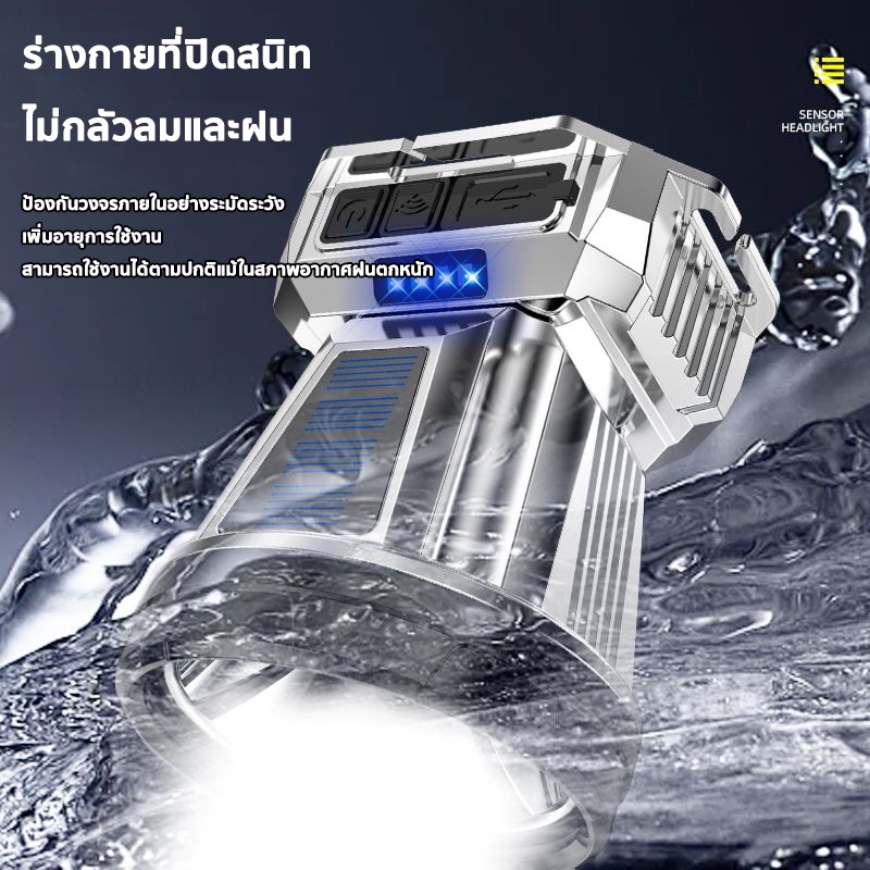 ไฟฉายคาดหัวแท้LED ไฟคาดหัวของแท้ ไฟส่องสัตว์ ไฟส่องกบ ไฟฉายแรงสูง กันน้ำ ไฟฉายเดินป่า - รูปที่ 2