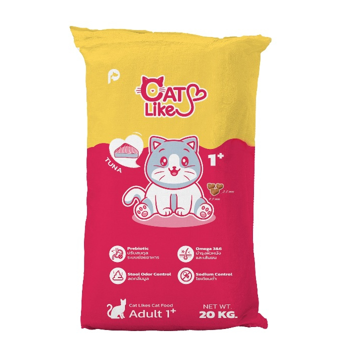 Cat Likes อาหารแมว รสปลาทูน่า ขนาด 20 KG.