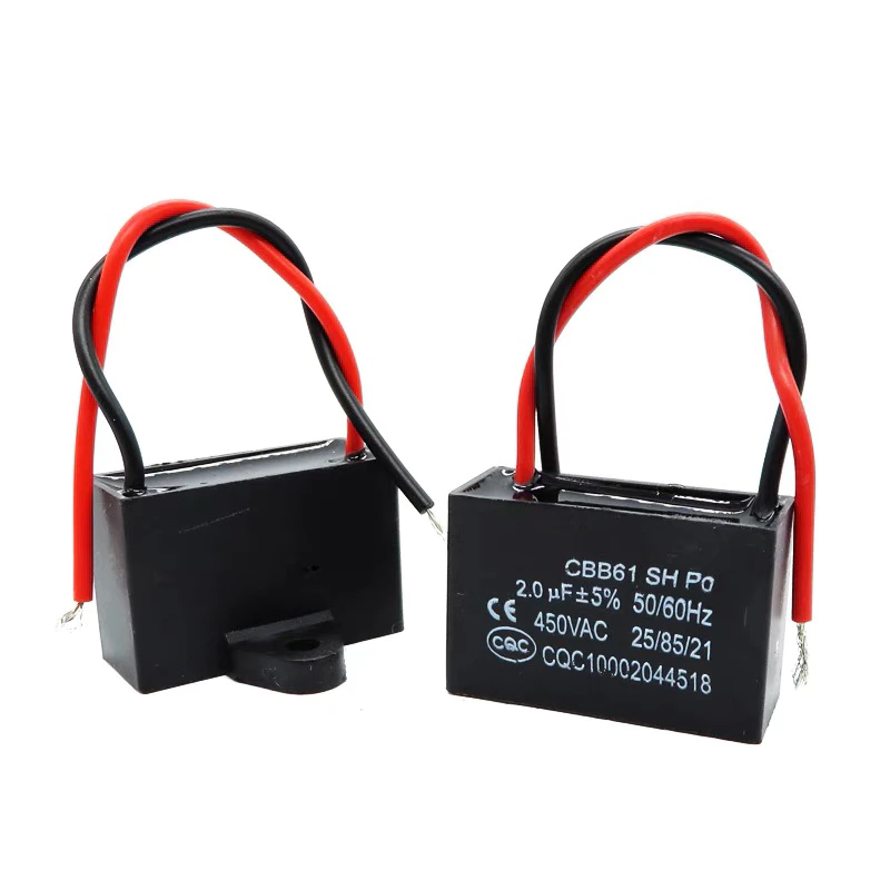 คาปาซิเตอร์ พัดลม​ มีสายไฟ ตัวเก็บประจุ Capacitor คอนเดนเซอร์พัดลม RM CBB61 1.5uF/1.8/2.0/2.5uF อะไหล่พัดลม HATARI thumbnail 6